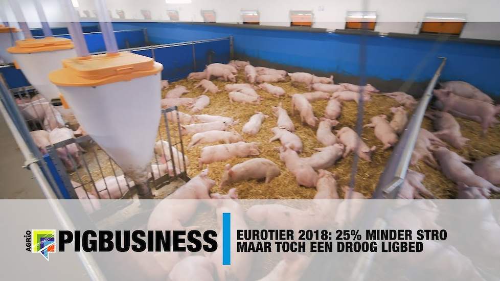 Eurotier 2018: 25% minder stro maar toch een droog ligbed