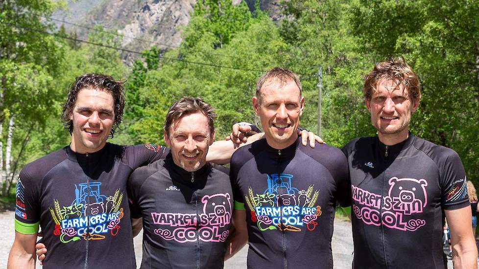 Van links naar rechts: Frank Henst, John van Paassen, Jan Klein Zieverink en Leon van der Velden.