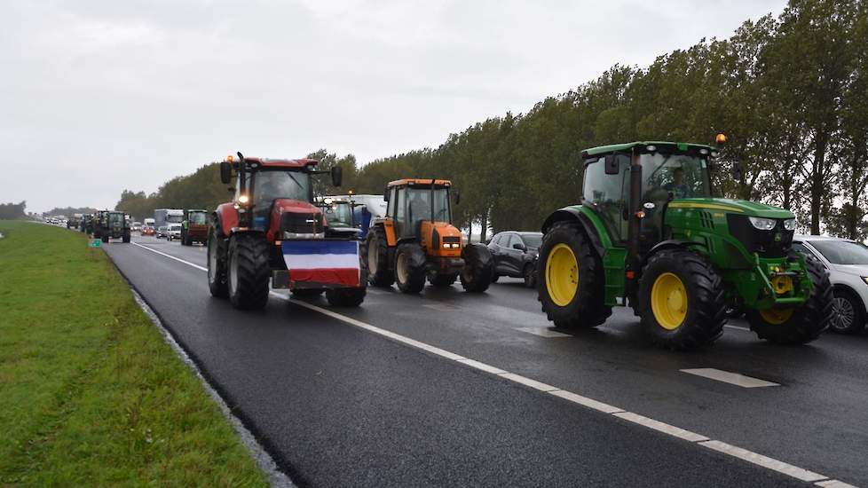 Op de A32 richting Meppel.