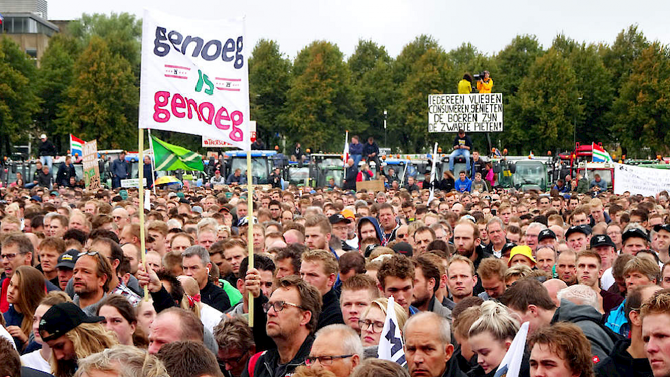 Protest op het Malieveld, op 1 oktober jl.