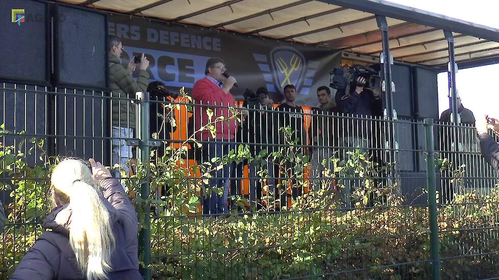 Jan Cees Vogelaar van het Mesdagfonds is blij met de massale komst van de boeren naar Bilthoven