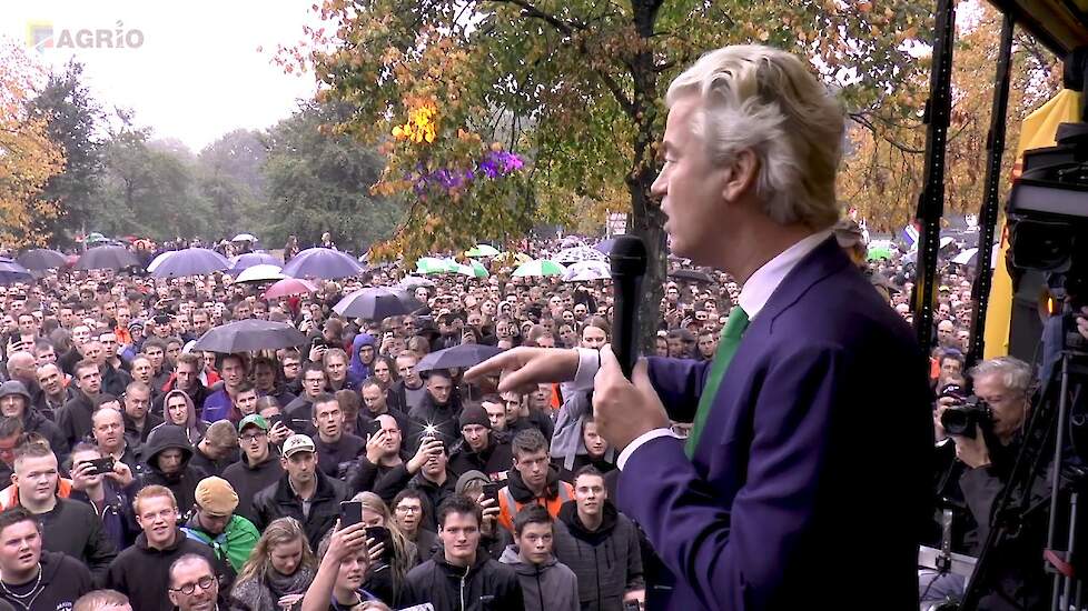 Toespraak Geert Wilders tijdens boerenprotest in Den Haag #agractie