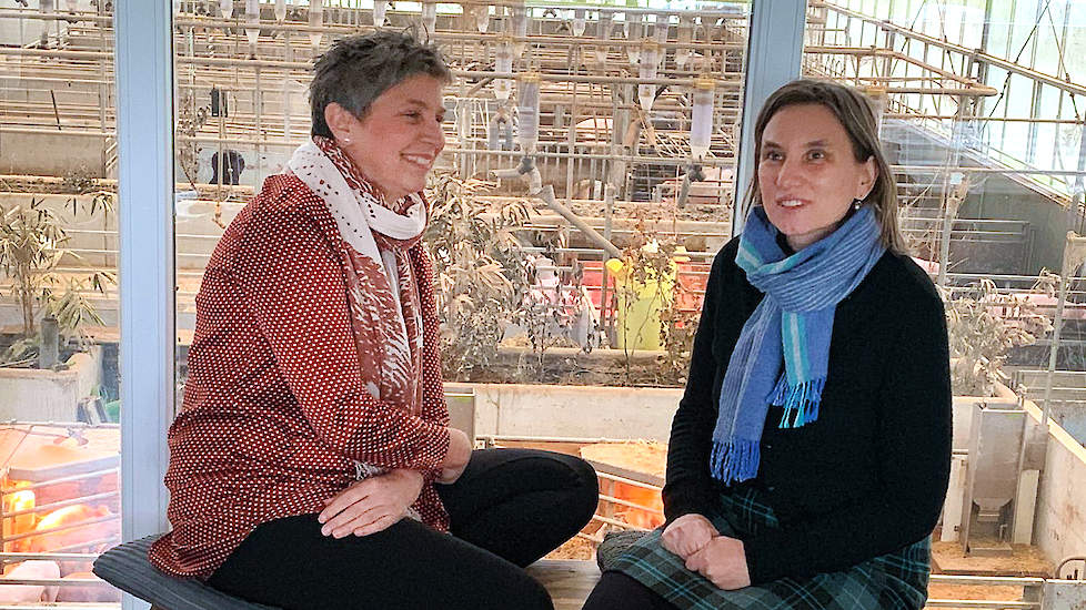 Annemarie Noordman (links) en Laura Bromet
