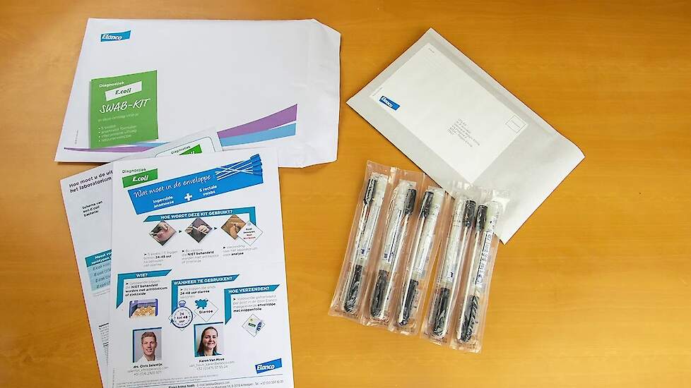 Wat zit er in de swab-kit speendiarree?