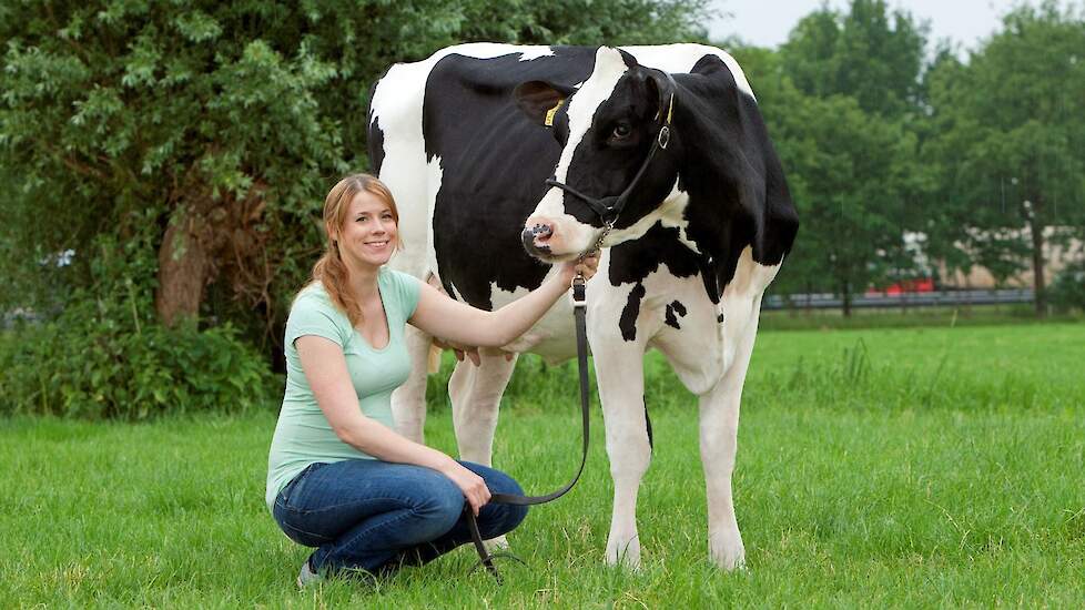 Melkveehoudster Anke Wismans uit Oosterhout (NB).