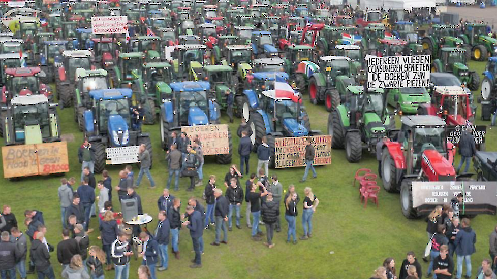 Archieffoto van het boerenprotest op het Malieveld op 1 oktober 2019.