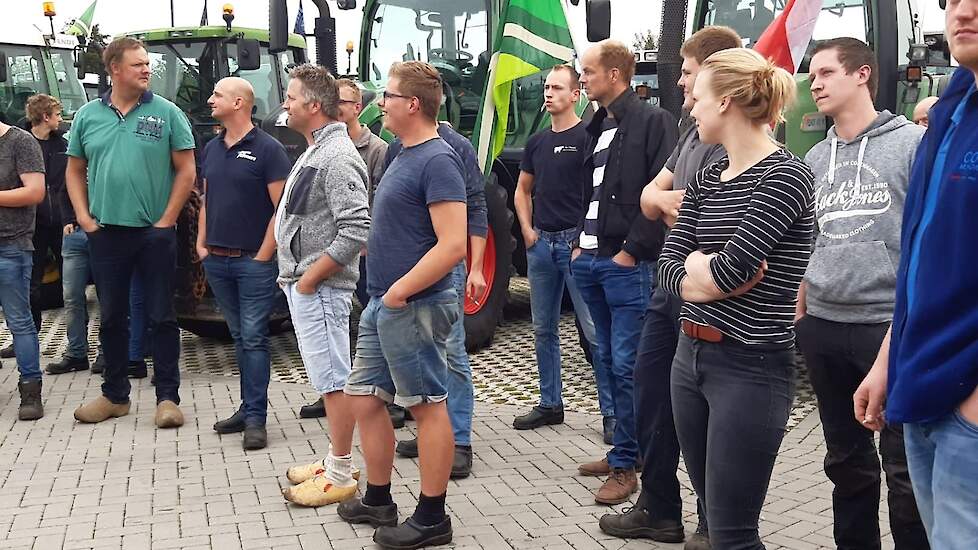 Achterhoekse boeren klaar om richting Nijmegen te rijden