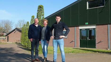 Marcel, Doreen en zoon Martijn van den Berkmortel.