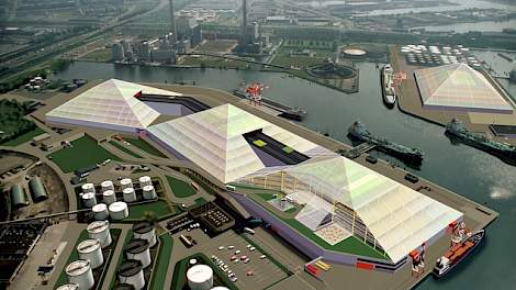 Deltapark (drie glazen piramides)