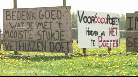 Fel verzet tegen de komst van grote agrarische bedrijven.