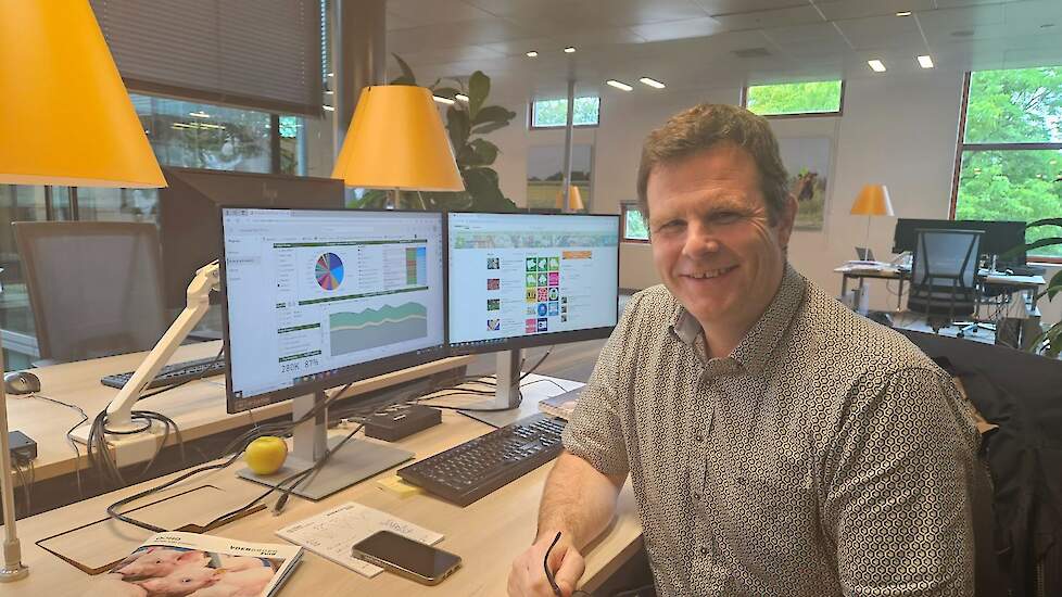 Manager Nutritie & Innovatie Bas Philipse met de ‘CFP-Cockpit’