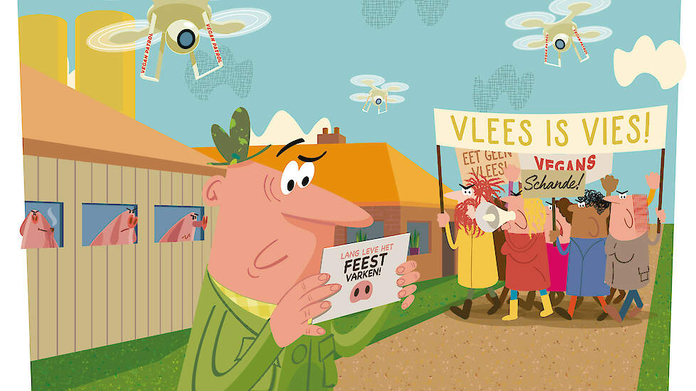 Aan zuiver agrarisch gerelateerde meldingen zijn er in de eerste zes weken circa veertig geteld, waarvan de helft van boeren.