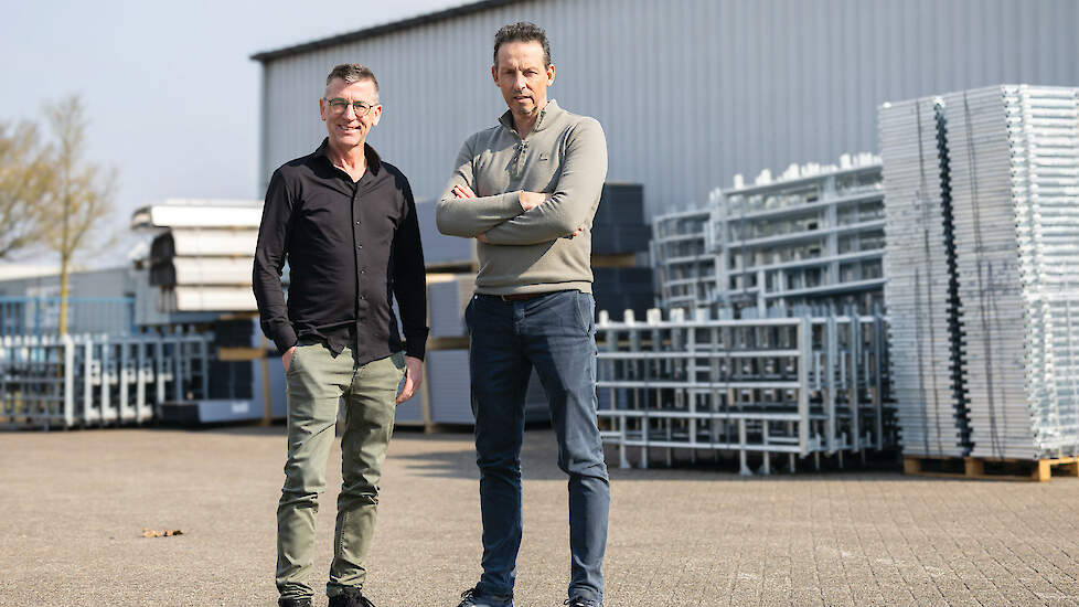 Eric Langens (links) en Bas van den Heuvel hebben een sterk en positief gevoel over de toekomst van de varkenshouderij.