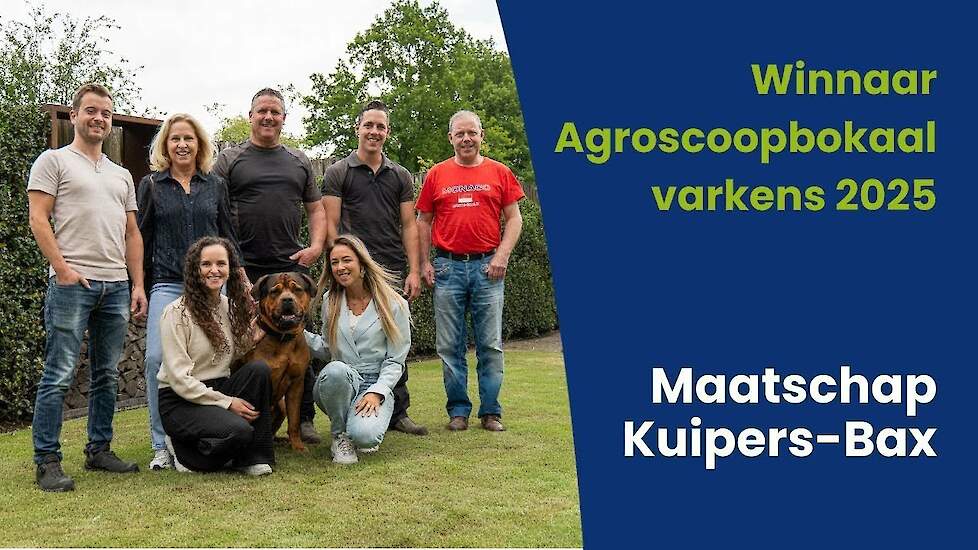 Maatschap Kuipers-Bax uit Leende wint de Agroscoopbokaal Varkens 2025