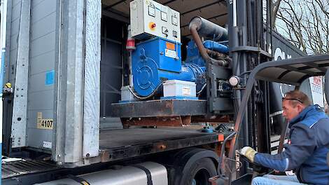 Stoppend pluimveebedrijf doneert aggregaat aan Oekraïens hospitaal