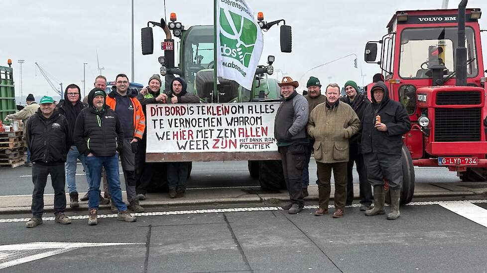 Boerenprotest in Zeebrugge (BE)