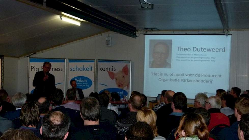 Theo Duteweerd, varkenshouder en vice-voorzitter en penningmeester van NVV en POV: „Het is nu of nooit voor de Producent Organisatie Varkenshouderij, dit is het middel om door middel van een sterk collectief en een goede agenda de regie terug te halen in