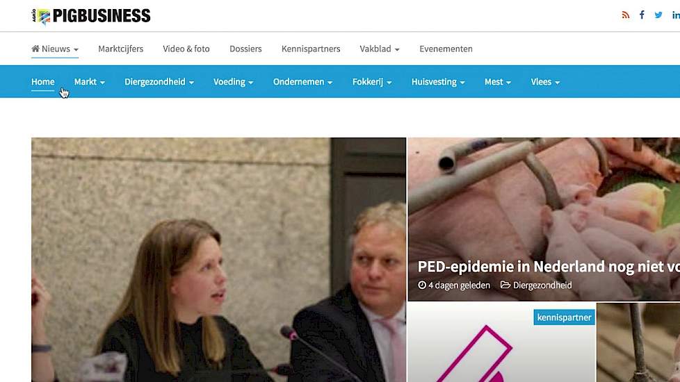 Vernieuwde website Pig Business - www.pigbusiness.nl