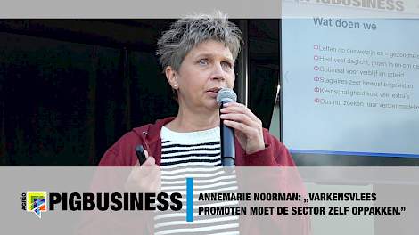 Annemarie Noorman  „Varkensvlees promoten moet de sector zelf oppakken ”