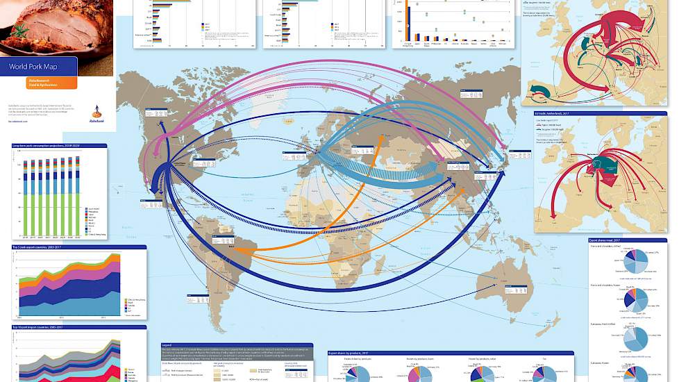 World Pork Map 2018: wereldhandel varkensvlees in kaart